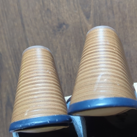 Sam Edelman Bates Perforated Suede Leather Mules/Slides - Picture 9 of 13